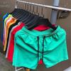 Men's Korean Quick-Dry Casual Beach Shorts - Candy Color, Loose Fit, Trendy 3-Point Design