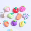 DIY Cartoon Fruit & Veggie Charms: Cream Glue Resin Accessories for Crocs