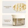Ice Bucket 2-in-1 Large Capacity Ice Storage Bin Press-Release Ice Cube Tray with Airtight Lid And Ice Scoop Food-Grade Safe Ice Tray for Home RV
