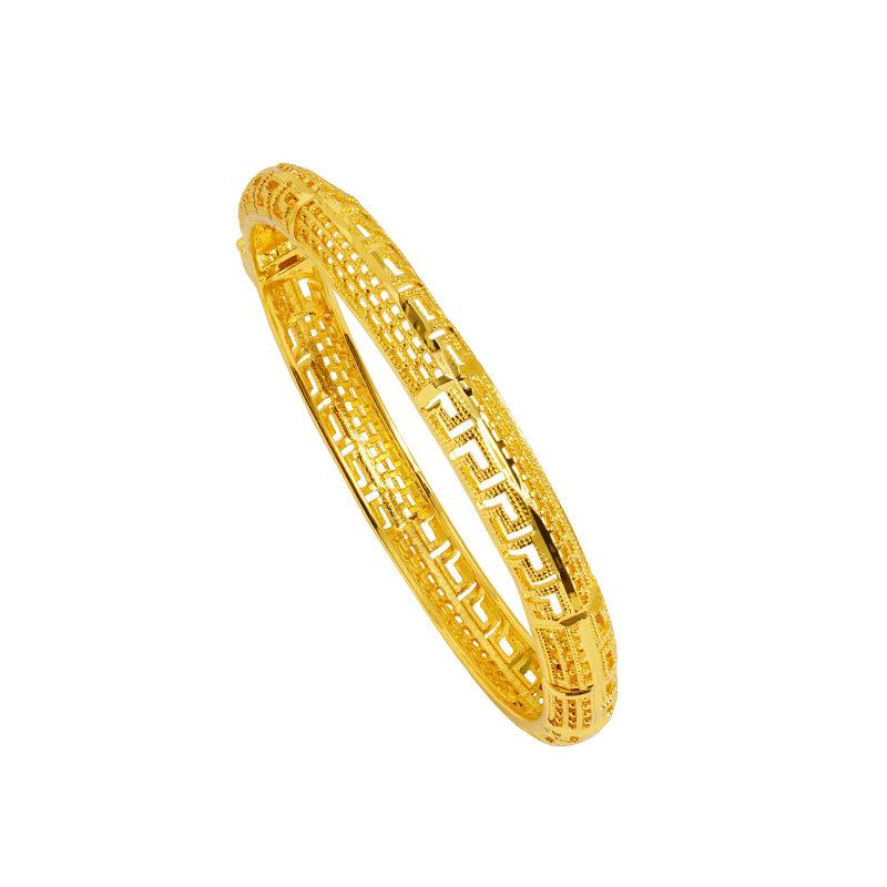 Snap Hollow Honeycomb Fashion Concave and Convex Bracelet 17CM