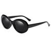 Men's Sunglasses Hip Hop Brigitte White Sunglasses Same Glasses Fashion Oval Sunglasses Gray Lenses Women's Sunglasses