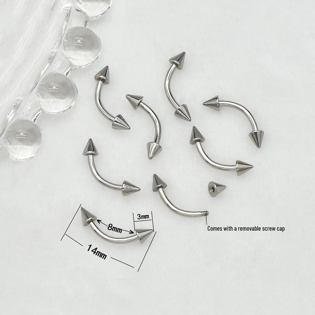 Detachable European & American Spicy Style Metal Nail Piercing Rivet Ornaments for DIY Nail Art.