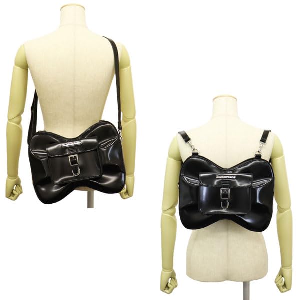 Martens AD083001 Bow Bag Leather Bow Pack Shoulder Bag Backpack 2way BLACK Dr.