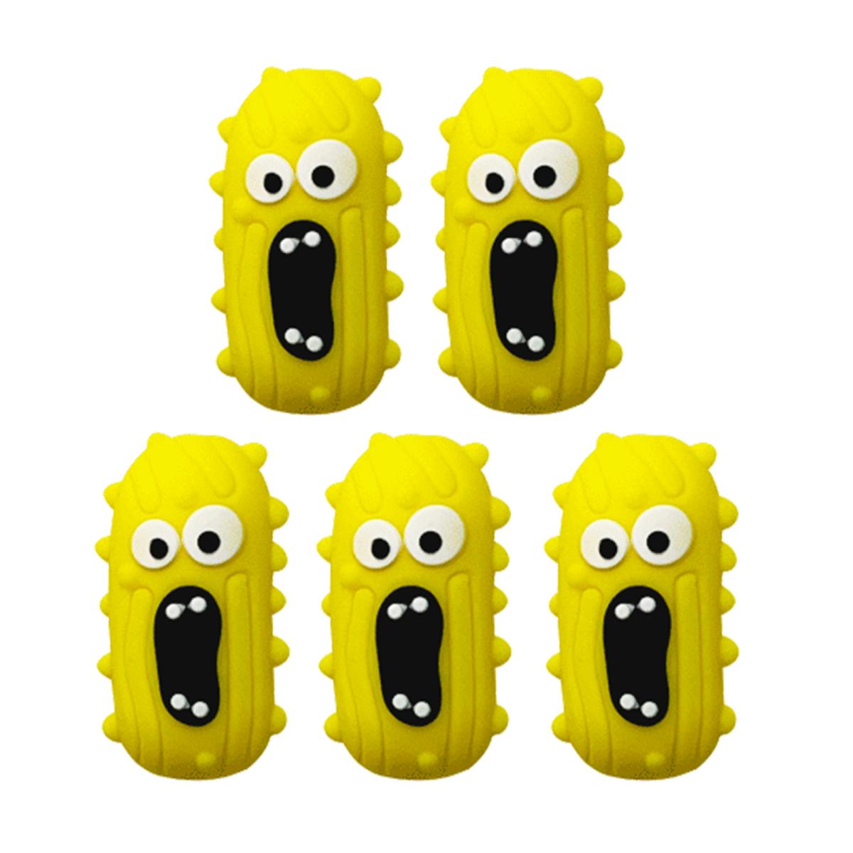 

Yousheng 5 шт. огуречные силиконовые фокусные бусины для ручек 3D мультфильм огуречные фокусные бусины россыпью для изготовления брелока браслета ожерелья жёлтый