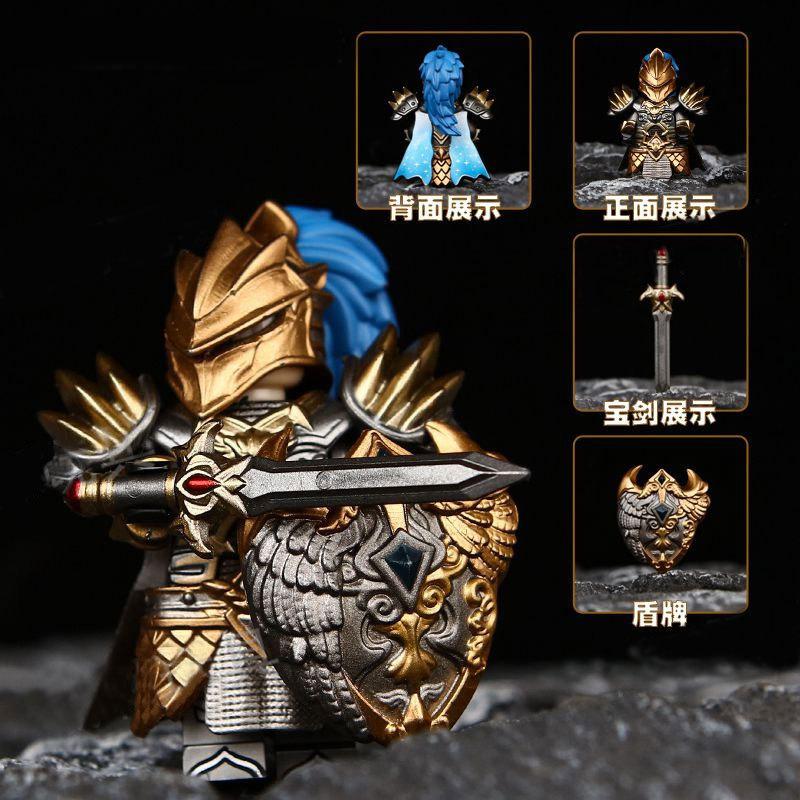 NEW GP201 Lich King Medieval Round Table Knights Building Block Anime Bricks Action Figure Collection Model Doll Toy Gifts