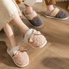 Autumn Winter Couples Casual Plush Slippers Indoor Comfortable Flats Warm Furry Slides Bedroom Shoes