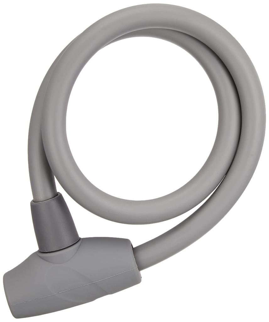Ulac Bicycle Key Silicone Cable Lock S-2T JAZZ Gray