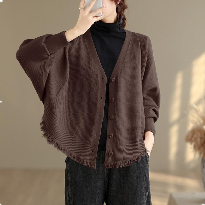 knitted vintage causal loose Spring autumn winter woman cardigan sweater for women sweaters clothes