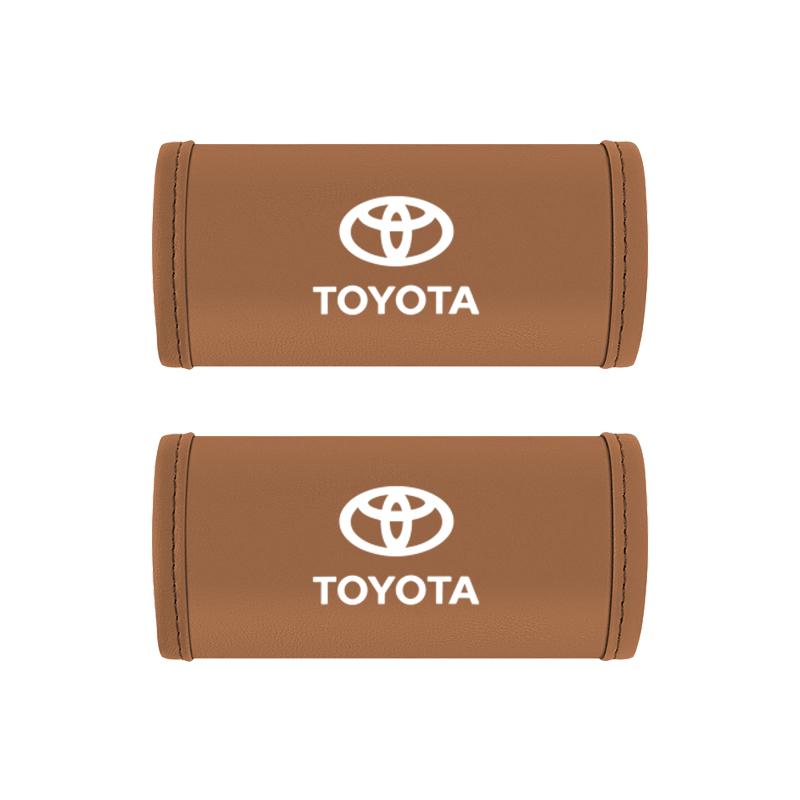 Car Roof Pull Handle Protective Cover Leather Door Handles Case For Toyota Corolla Yaris Aygo Prius Camry Auris Avensis 4Runner