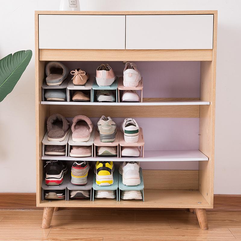 Abnehmbares, einfaches Schuhregal, kreative Aufbewahrung, Schuhe, Organizer, Regal, Haushalt, doppellagig, für Schuhschrank