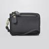 Vintage PU Leather Short Wallet With Zipper Coin Pocket Multiple Card Slots And Wrist Band Casual Portable Card Clip