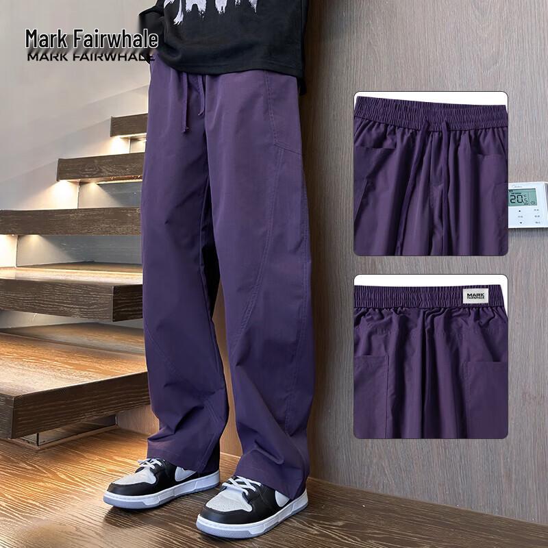MARK FAIRWHALE Men s Loose Straight Leg Cargo Pants L