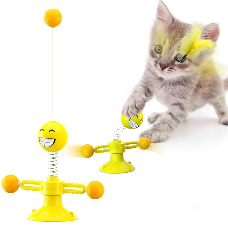 cat toy circle with ball inside