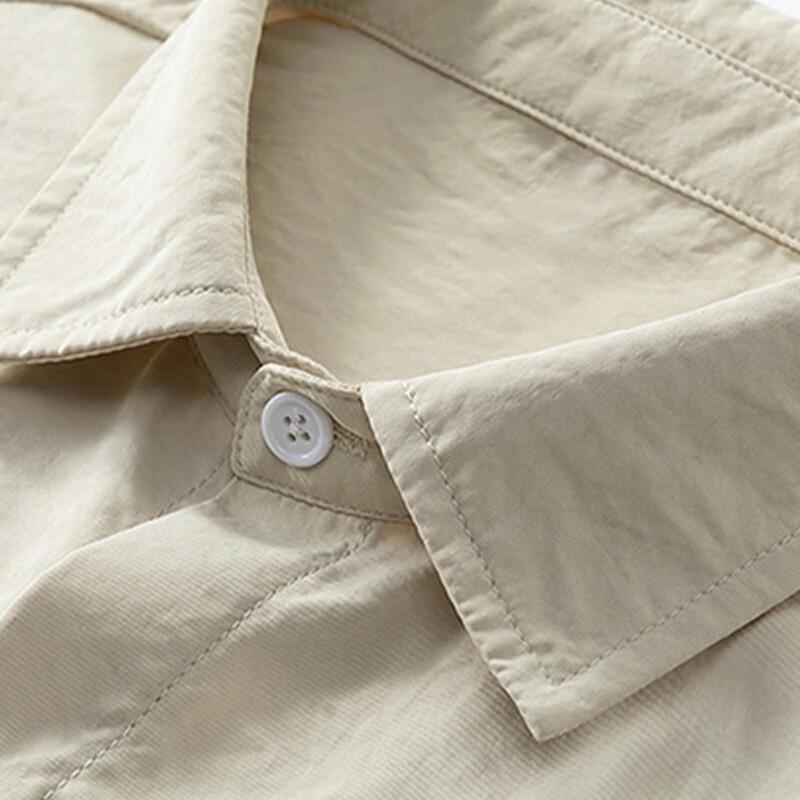 Mao Ren Men's Lightweight Breathable Casual Short-Sleeve Shirt