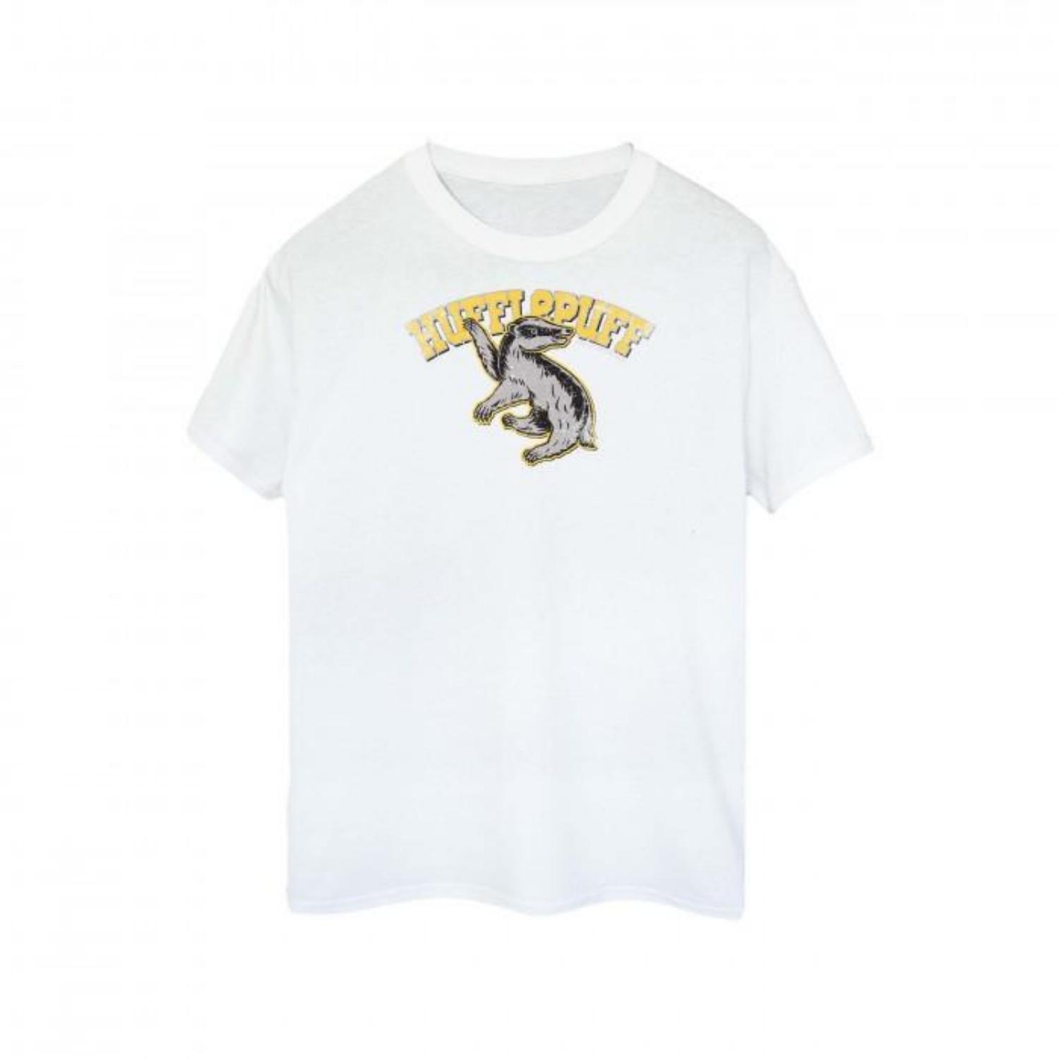 HARRY POTTER Girls Hufflepuff Cotton T-Shirt XXXXL