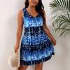 Ladies Long Dresses Women's Dresses New Fashion Printing Round Neck Sleeveless Dress XL-4XL Tops