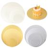 10PCS Round Cake Base Board 16/18/20/22/24/25cm Golden Silver White Cupcake Circle Cardboard Dessert Tray Birthday Party Decor