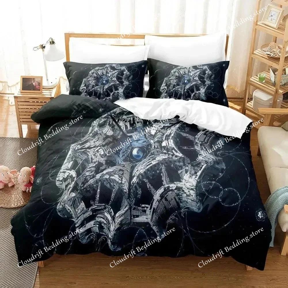3D Print Sci Fi Structure Bedding Set Duvet Cover Bed Set Quilt Cover Pillowcase Comforter king Queen Size Boys Adult Bedding