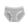 Big Size Ladies Summer Thin Style Pure Sexy Lace Antibacterial Crotch Waist Triangle Briefs