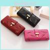 Stylish Women Purse Wallet Long Card Holder Clutch In Durable Leather Pu With Crown Accent