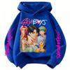 Girls' and Boys' Fashion Hunter Girls Group Hooded Sweatshirt Autumn/Winter Kids' Loose-Fit Casual Sweatshirt