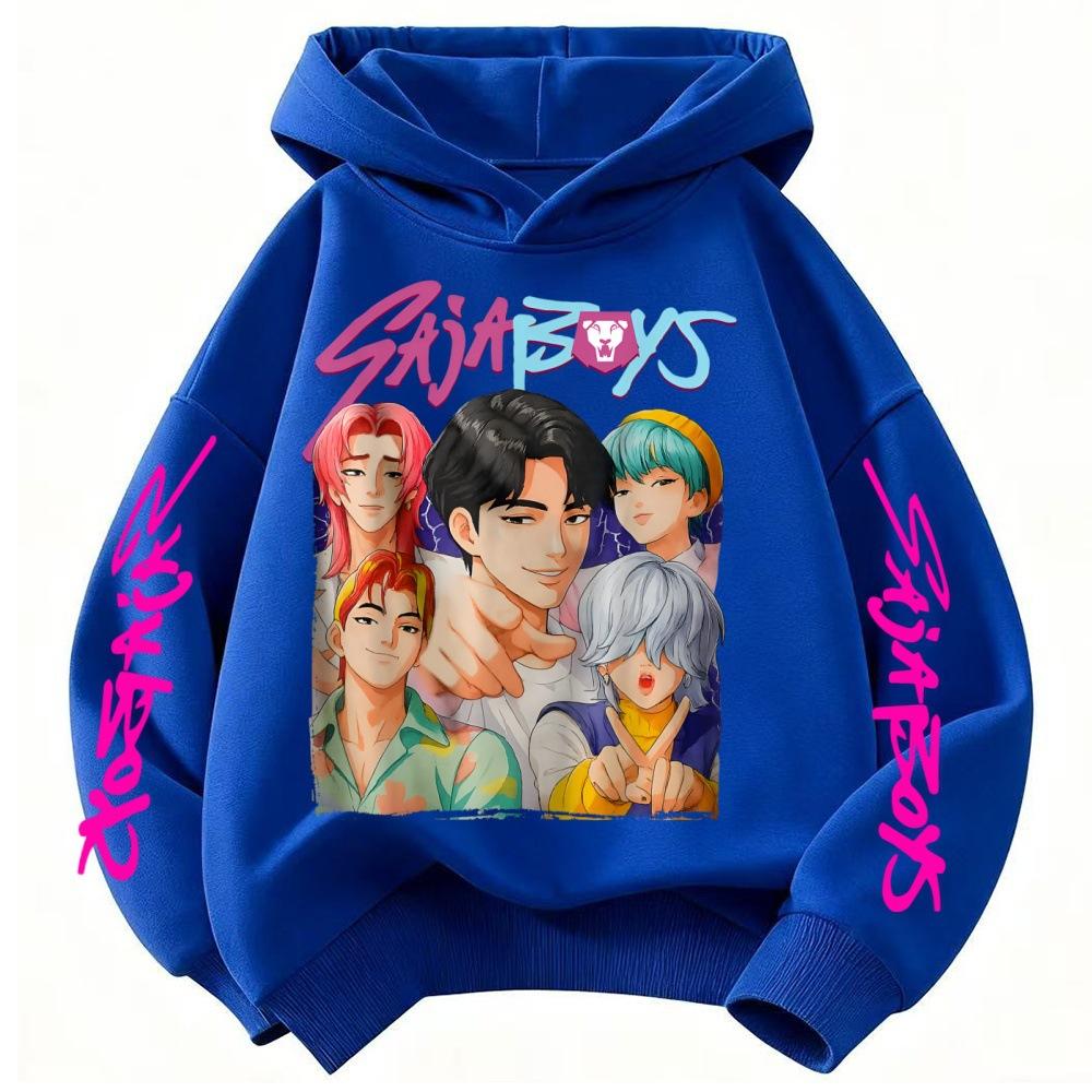 Girls' and Boys' Fashion Hunter Girls Group Hooded Sweatshirt Autumn/Winter Kids' Loose-Fit Casual Sweatshirt