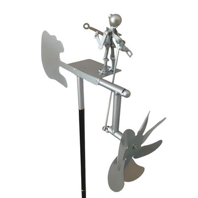 Metall-Windspiel Handgefertigte Gitarren-Windmühle Metall-Gitarren-Windmühlen-Statue für Garten, Hof, Terrasse, Rasen, Veranda, Hinterhof