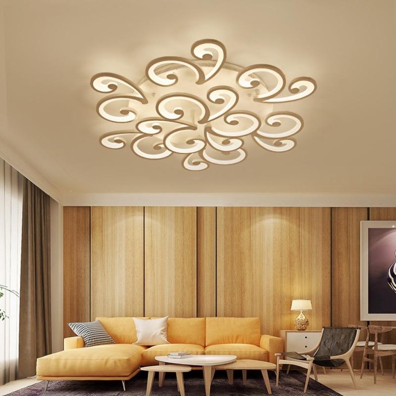 Simple Modern Flower Petal Creation Warm Bedroom Ceiling Lamp