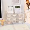 Transparente neun Fächer, sechs Fächer, staubdichte Schublade, Schreibtisch-Aufbewahrungsbox, Schreibwaren, Schmuck, 12 Fächer, Kosmetik-Aufbewahrung für Studenten