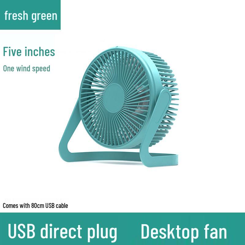 5-Inch USB Mini Electric Desk Fan, Silent Student Office Cooling