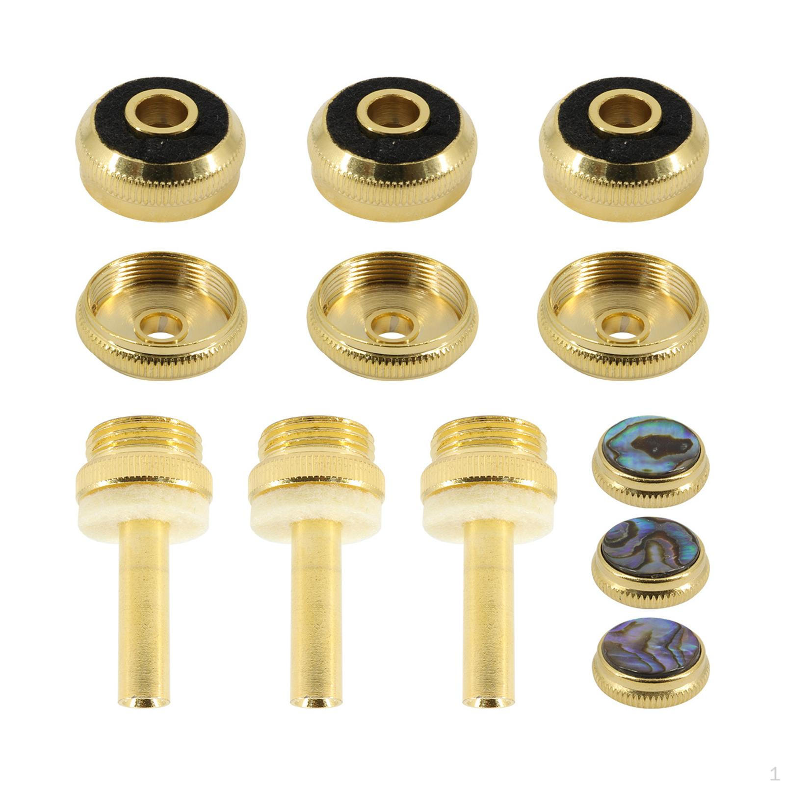 Trumpet Key Caps Finger Buttons Easy Install Repairing Musical Instruments Accessories Metal