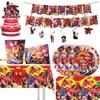 Brawl Stars Game Themed Birthday Party Tableware Paper Cups Plates Napkins Tablecloth Banner Birthday Gift Party Supplies