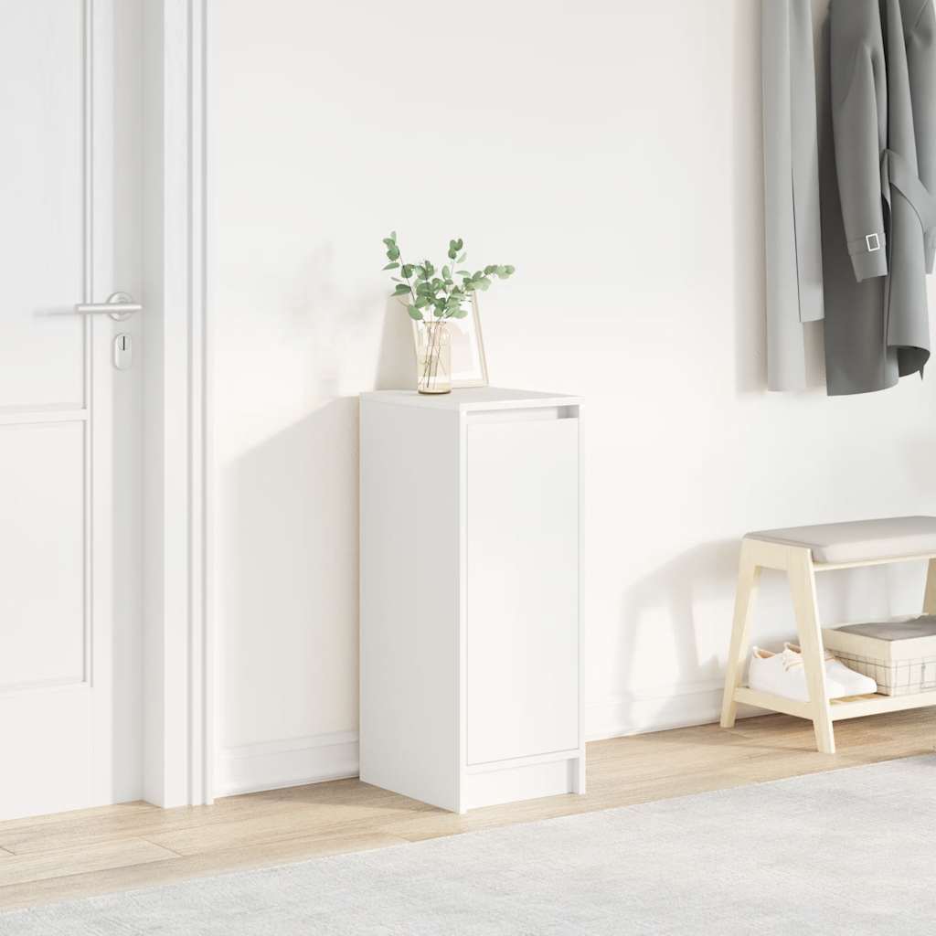 Shoe Cabinet White 29.5 x 34 x 76 cm Engineered Wood