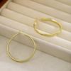 Simple And Exaggerated Personality Geometric Round Earrings, Light Luxury High-End Temperament Plain Ring Ear Buckles