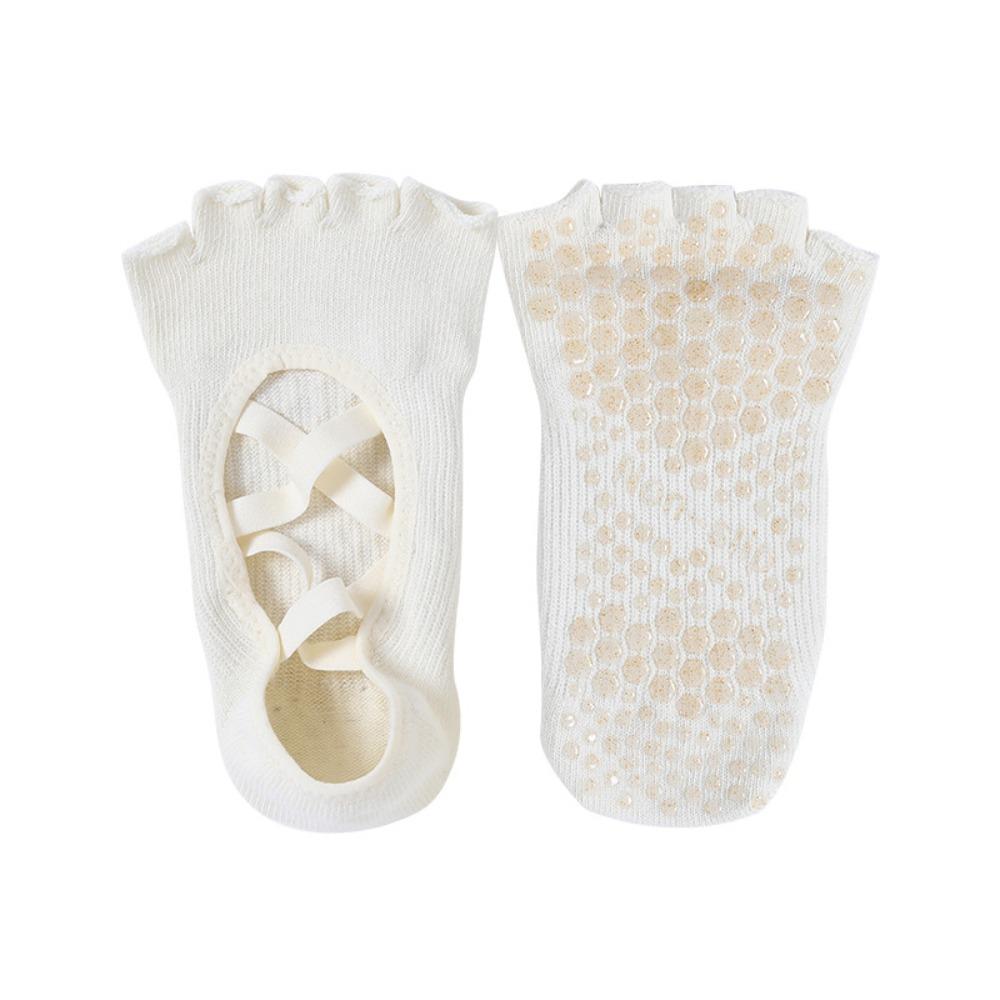 1 Pair Full Five Finger Five Finger Yoga Socks Cross Strap Five Finger Sport Socks  Yoga