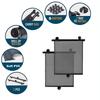 Auto Car Window Sun Shade Cover Roller Side Rear Visor Protector COVER 2 Pack
