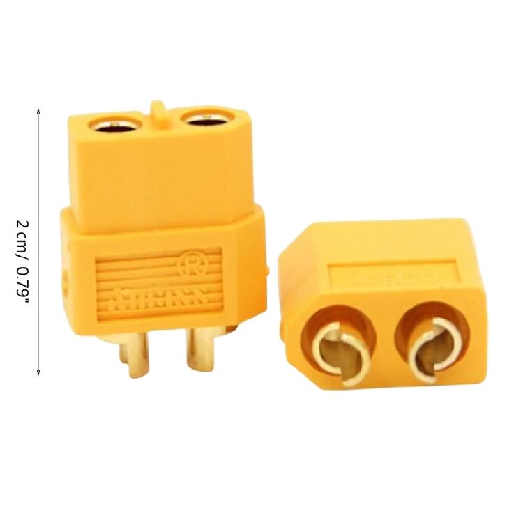 XT60 Gold-plated Banana Plugs Male Female Bullet Connectors XT-60 Plug