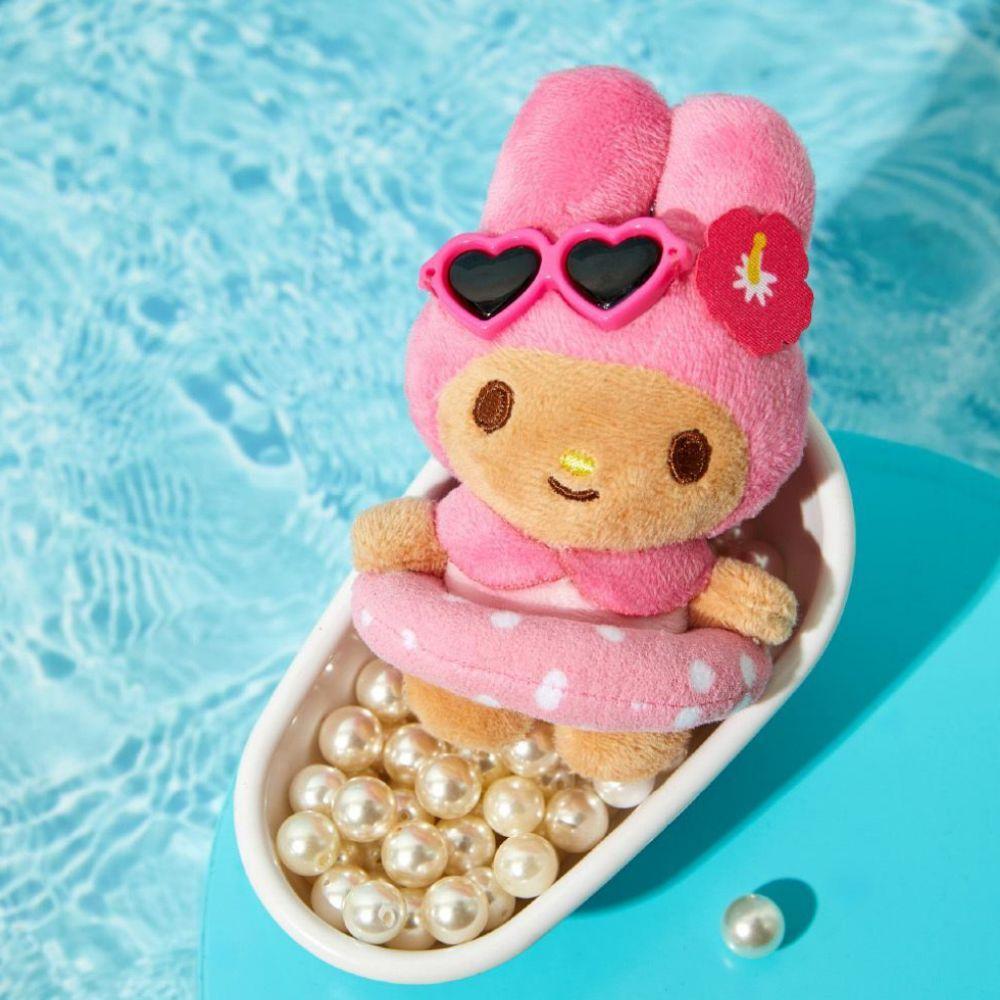 Olive Young x Sanrio Bräunungs My Melody Plüsch Schlüsselanhänger Anhänger Puppe Modell Spielzeug Niedliche Spielsachen Geburtstagsgeschenke