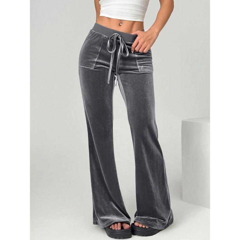 BITCED Women's Fashion Casual Solid Color Print Pants & Capris