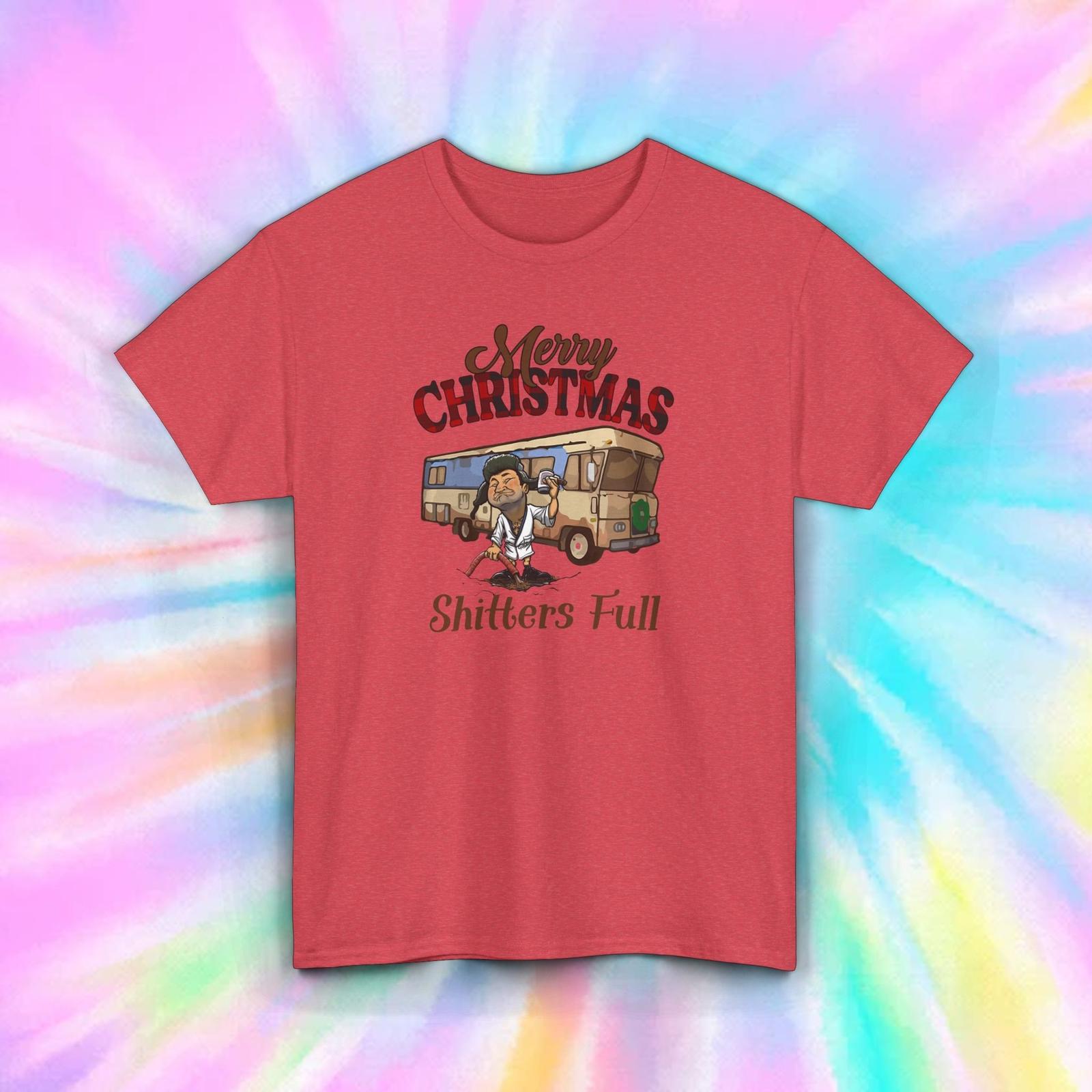 Merry Christmas Shitter s Full T-Shirt Mens Womens Tees Top | Funny Holiday RV Tee | Christmas Humor S