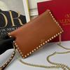 V Family 2026 Women's European & American-Style Rivet Clutch Crossbody Bag