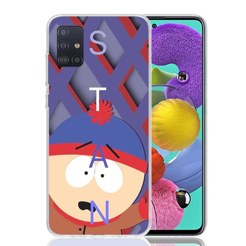 Cartoon S-South P-Parkes Phone Case for Samsung Galaxy A52 A51 A50S A12 A22 A32 A72 A10S A30S A31 A71 Note 20 Ultra 10 Plus S10