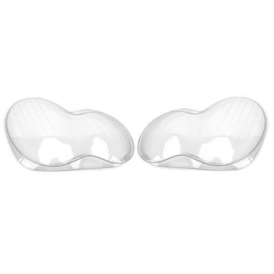 1Pair Headlamp Lens Cover Transparent High Visibility Left Right Front Headlight Lens Cover