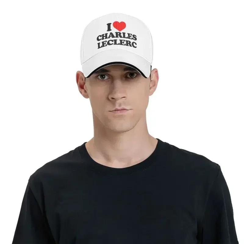 Punk I Love Charles Leclerc Baseball Cap Women Unisex Adjustable Dad Hat Sports
