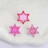 Cutie On Duty Enamel Pins Pink Shriff I Got The Job Done Brooches Lapel Badges Cowboy Game Jewelry Gift for Friends