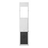 Dog Door for Sliding Glass Door, 1927 Mm To 2049 Mm Adjustable Height, Aluminum Alloy Frame with 3-Layer Flap and Rotating Hinge, for Extra