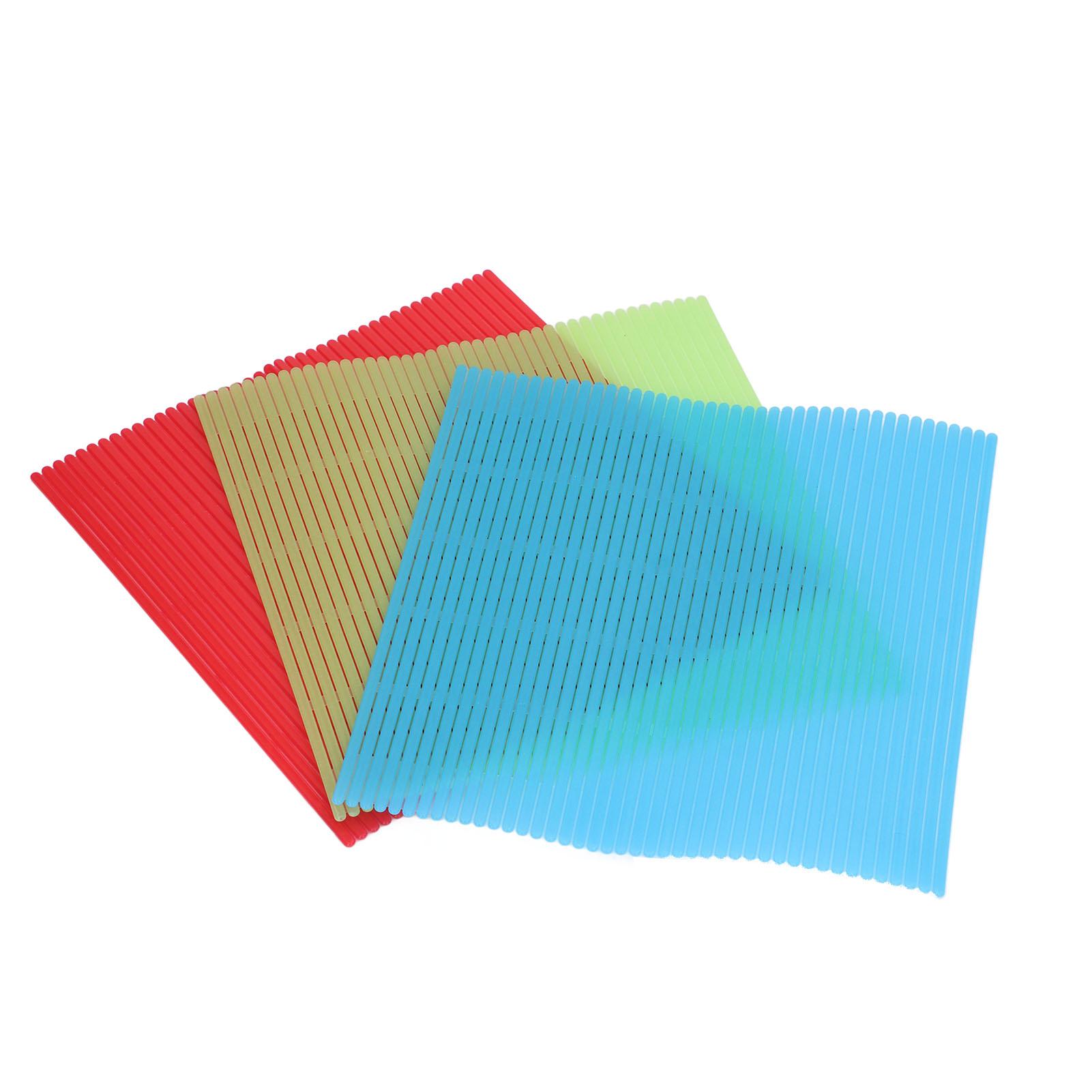 3PCS Sushi Mat ABS Sushi Rolling Mat Japanese DIY Sushi Plate Roller For Home Kitchen Restaurant