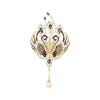 Delicate Multicolor Animal Brooch Badge Pin Pearls Alloy Fashion Accessory Elegant Pin For Women Daily Wear