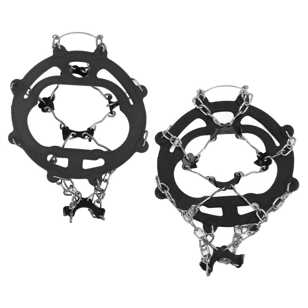 2 szt. Raki lodowe antypoślizgowe nakładki na buty raki śnieżne z 8 kolcami do wędrówek pieszych