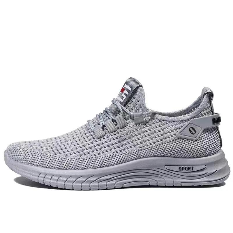 Spring and Autumn Network Shoes Men's Shoes 2024 Leisure Sports Mesh Breathable Anti Slip Lightweight Running Shoes